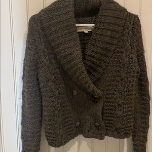 Loft Double breasted short sweater
